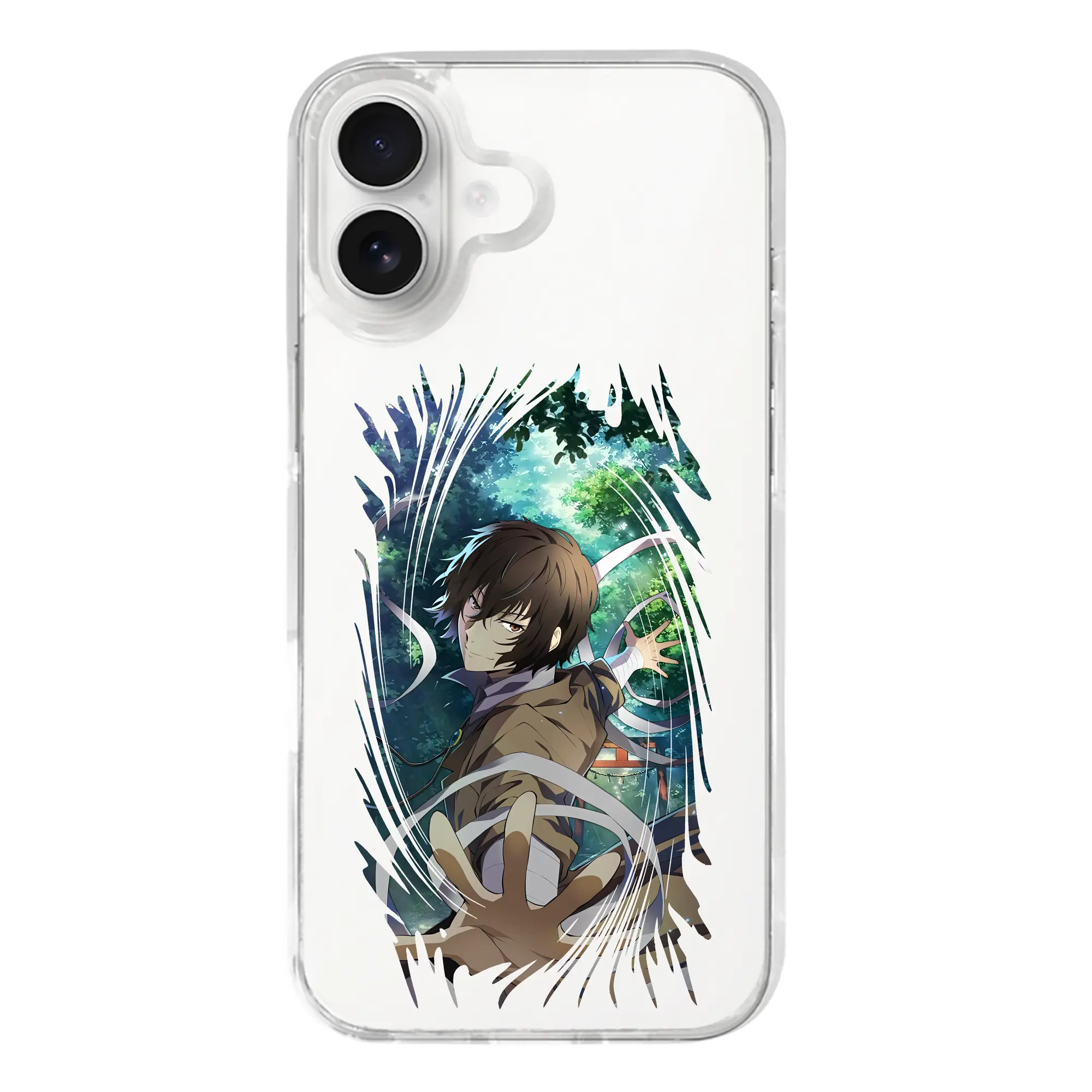 文豪ストレイドッグス グッズ,太宰治 - iPhone 17シリーズ 透明スマホケース – 薄型・耐衝撃・精密フィット保護カバー